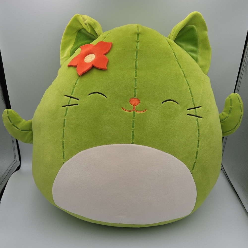 Squishmallows Ms Miss Cactus Cat Green Large Plush SuperSoft 16" with Tags